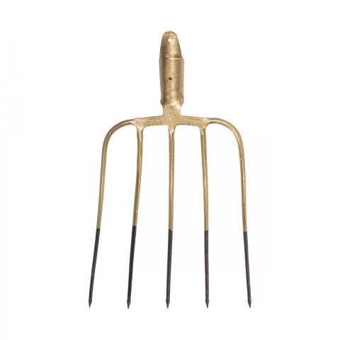 Furcă de bălegar cu 5 coarne, fără coadă, 24 × 31 cm