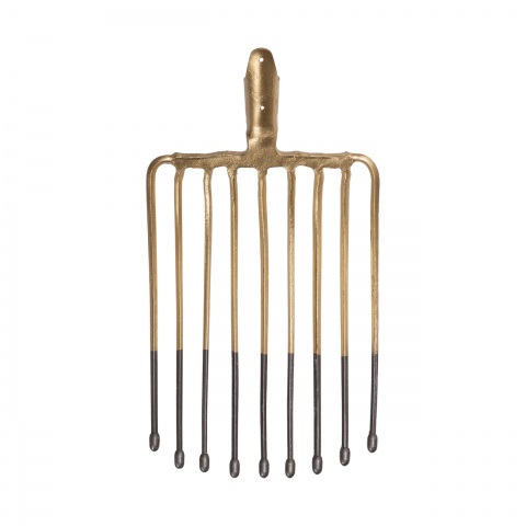 Furcă pentru cartofi, cu 9 coarne, fără coadă, 27 × 36 cm