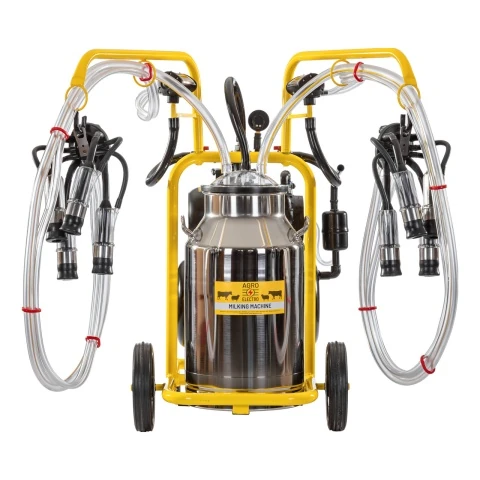 Aparat de muls vaci, 2 posturi, 1 bidon inox de 40 litri