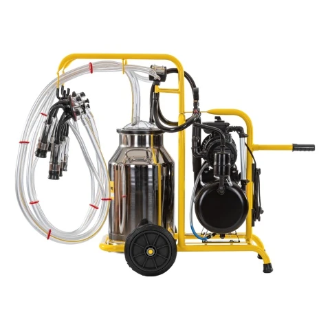 Aparat de muls vaci, 2 posturi, 1 bidon inox de 40 litri