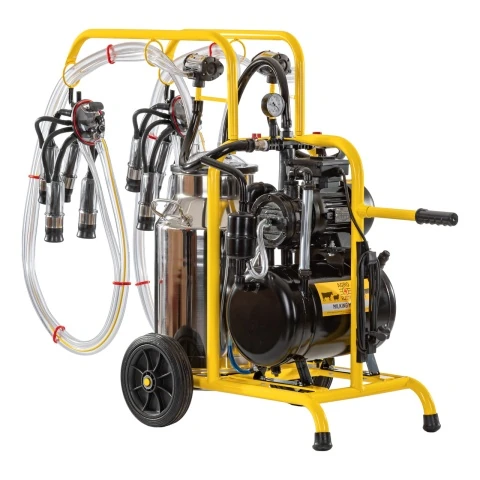 Aparat de muls vaci, 2 posturi, 1 bidon inox de 40 litri