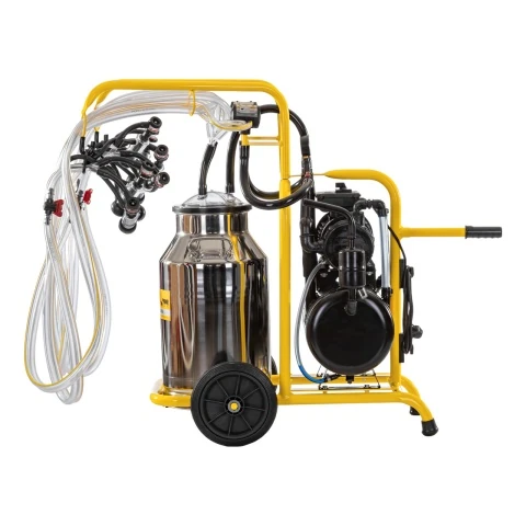 Aparat de muls oi, 4 posturi, 1 bidon inox de 40 litri