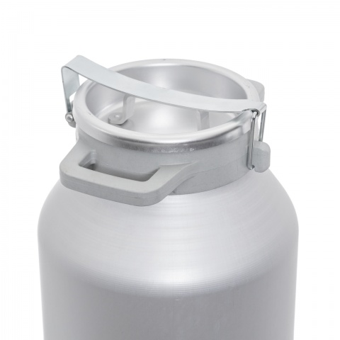 Bidon aluminiu pentru transport lapte, cu capac tip clips, 40 litri