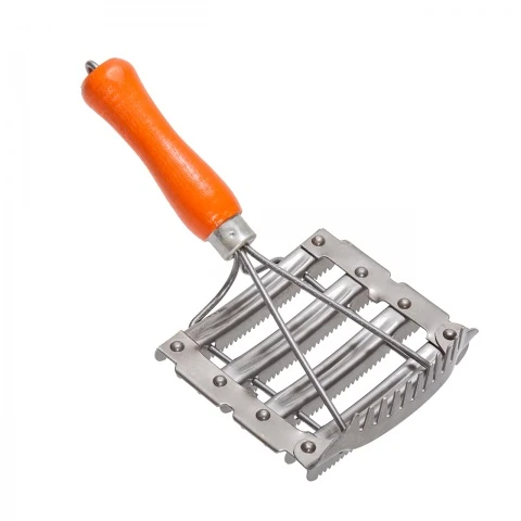 Țesală metalică cu pieptăn de coamă, 12 × 12,5 cm