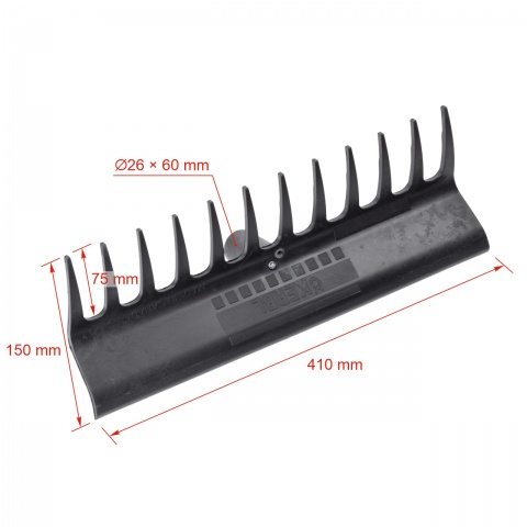 Racletă-greblă dreaptă pentru curățarea bălegarului, 40 cm