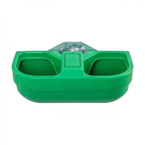 Adăpătoare dublă din plastic, cu nivel constant, 58 litri