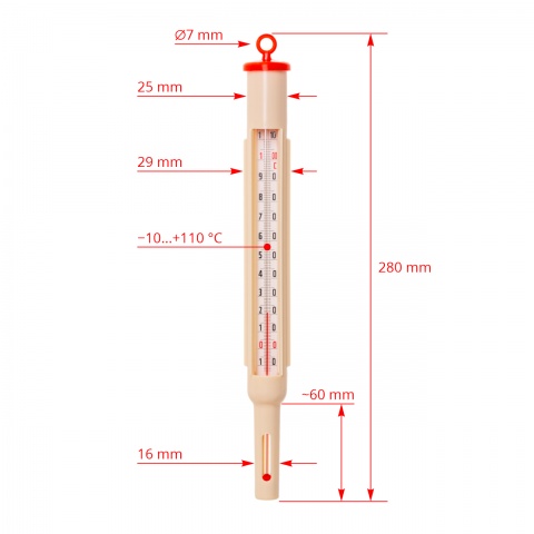 Termometru lapte −10...+110 °C