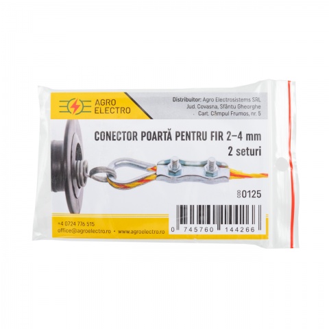 Conector poartă pentru fir 2-4 mm, 2 seturi