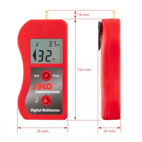Tester digital pentru gard electric, fără fir, cu sunet