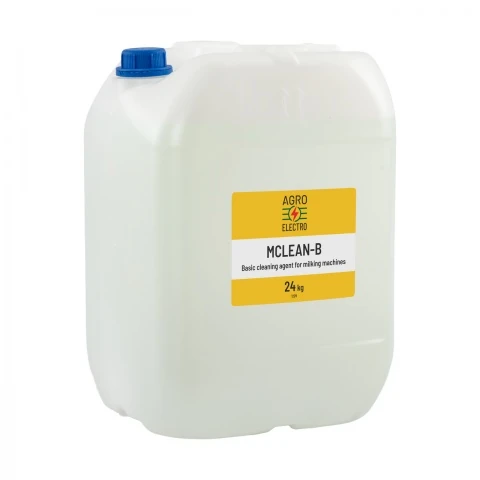 Detergent bazic pentru curățarea aparatelor de muls, MCLEAN-B, 24 kg :: 24 kg