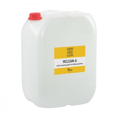 Detergent acidic pentru curățarea aparatelor de muls, MCLEAN-A, 24 kg<br/>264 Lei<br><small>1232</small>