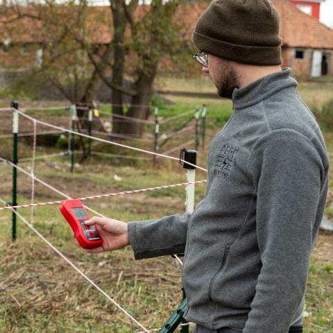 Tester digital pentru gard electric, fără fir, cu sunet
