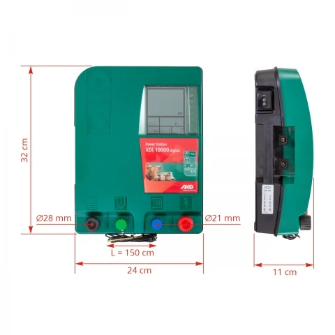 Aparat gard electric AKO Power Station XDi 10000 digital, 12/230 V, 10 Joule