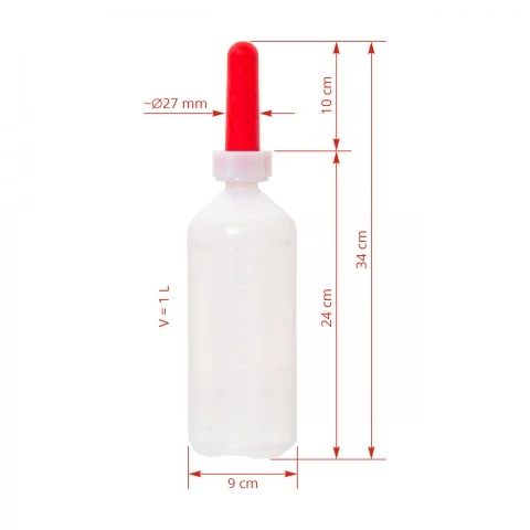 Bidon de alăptare pentru viței, 1000 ml :: 1000 ml