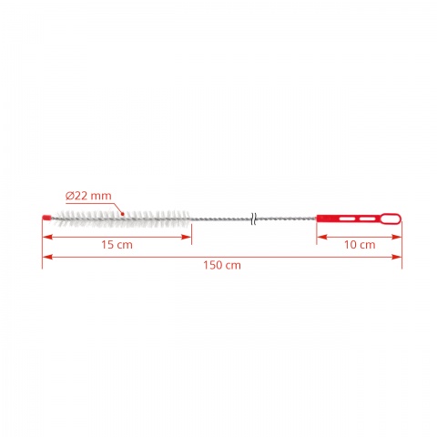 Perie de curățare furtun de lapte, 150 cm