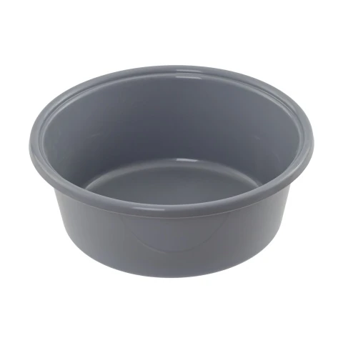 Castron plastic pentru hrana bovinelor, gri, 6 litri :: Gri