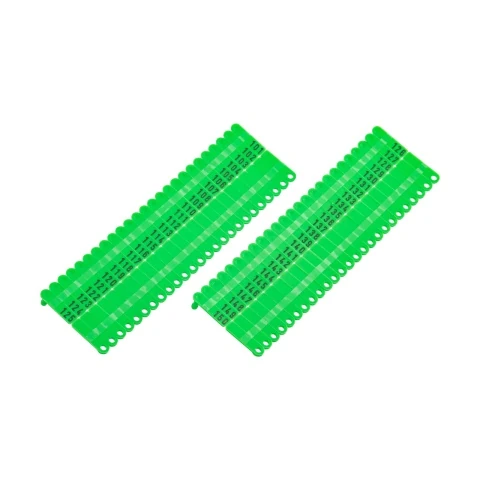 Crotalii pentru miei și iezi, Twintag, verde, 101-150 :: 101-150