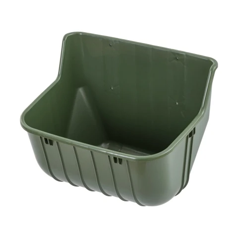 Hrănitoare din plastic pentru vaci, fără margine de protecție, 15 litri
