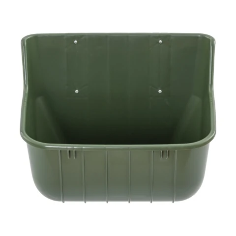 Hrănitoare din plastic pentru vaci, fără margine de protecție, 15 litri
