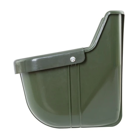 Hrănitoare din plastic pentru vaci, cu margine de protecție, 15 litri
