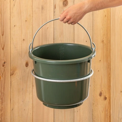 Găleată de grajd și furajare, verde, 12 litri :: 12 litri