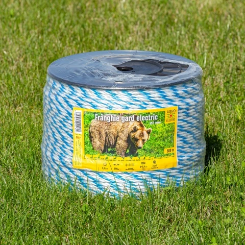 Frânghie gard electric - 500 m - 590 kg - 2,3 Ω/m
