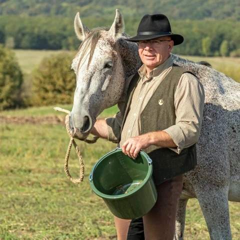 Găleată de grajd și furajare, verde, 12 litri :: 12 litri