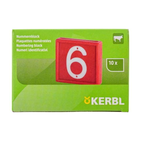 Cifre pentru curea de marcaj animale, nr. 6-9, 10 buc.