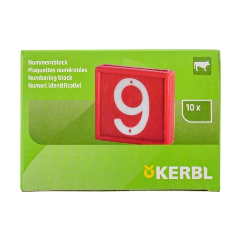 Cifre pentru curea de marcaj animale, nr. 6-9, 10 buc.