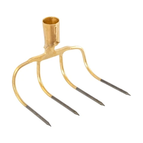 Furcă pentru bălegar cu 4 coarne, curbat în 90 de grade, 22,5 × 20 cm