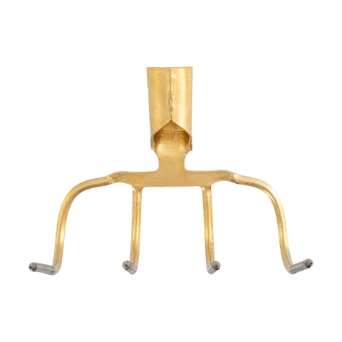 Furcă pentru bălegar cu 4 coarne, curbat în 90 de grade, 22,5 × 20 cm