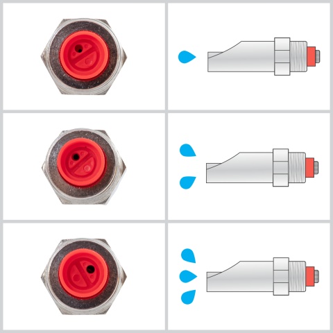 Suzetă cu filet 3/4", pentru scroafe, cu niplu 3/4"