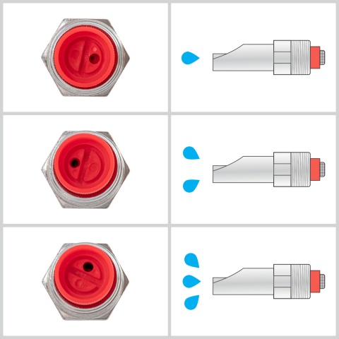 Suzetă cu filet 1/2", pentru purcei, cu niplu 3/8"
