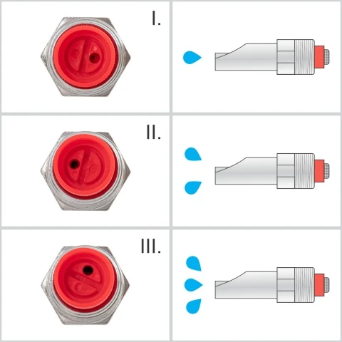 Suzetă cu filet 1/2", pentru purcei, cu niplu 3/8"