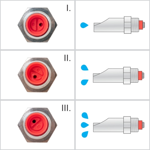 Suzetă cu filet 1/2", pentru scroafe, cu niplu 3/4"