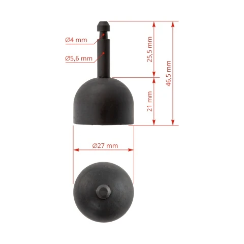 Valvă de oprire pentru colectorul de lapte 240 cm³