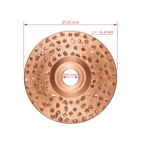 Disc abraziv pentru copite, 125 mm