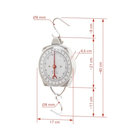 Cântar suspendat premium, 25 kg :: 25 kg