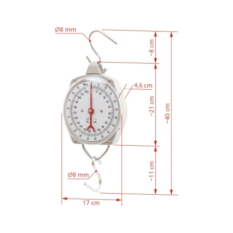 Cântar suspendat premium, 100 kg :: 100 kg