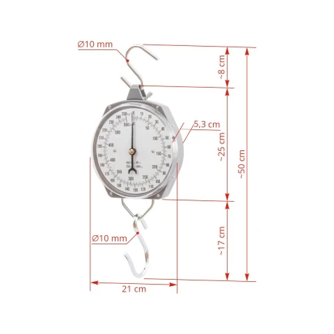 Cântar suspendat premium, 250 kg :: 250 kg