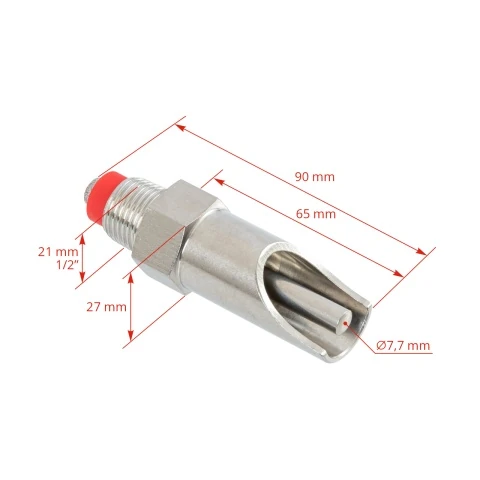 Suzetă cu filet 1/2", pentru scroafe, cu niplu 3/4"