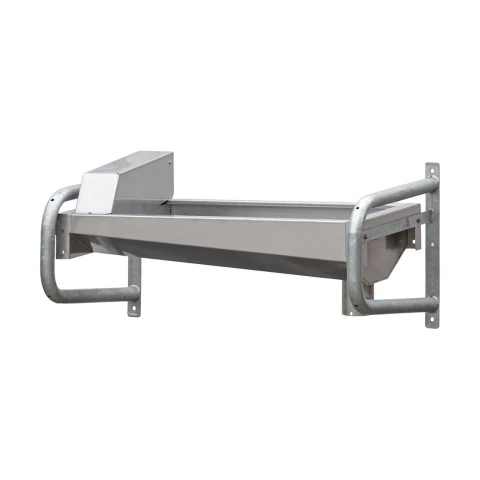 Adăpătoare inox cu suport de perete zincată, 117 × 60 cm, 50 litri
