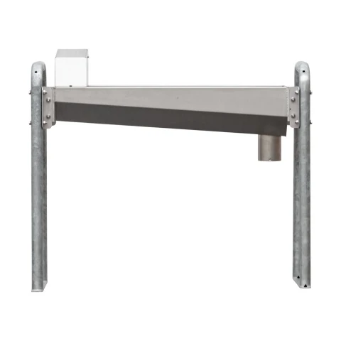 Adăpătoare inox cu picior zincat, 117 × 60 cm, 50 litri