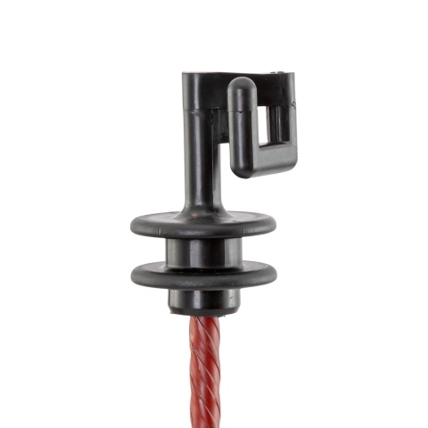 Izolator de schimb pentru stâlp din oțel rotund Ø8 mm, 25 buc.