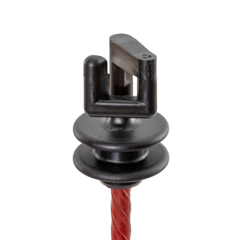 Izolator de schimb pentru stâlp din oțel rotund Ø8 mm, 25 buc.