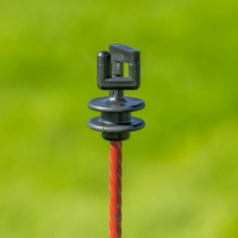 Izolator de schimb pentru stâlp din oțel rotund Ø8 mm, 25 buc.