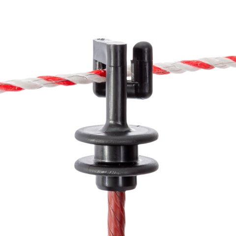 Izolator de schimb pentru stâlp din oțel rotund Ø8 mm, 25 buc.