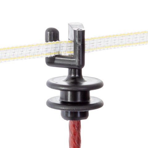 Izolator de schimb pentru stâlp din oțel rotund Ø8 mm, 25 buc.