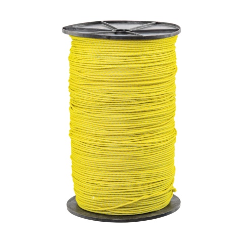 Frânghie gard electric țesut - 1000 m - 400 kg - 0,65 Ω/m