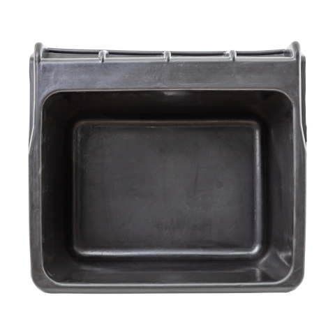 Hrănitoare rectangulară din cauciuc, negru, 20 litri